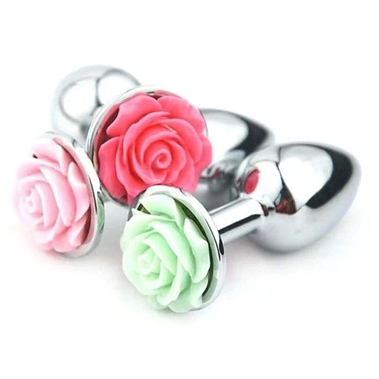 Flower Steel Butt Plug Large by BDStyle