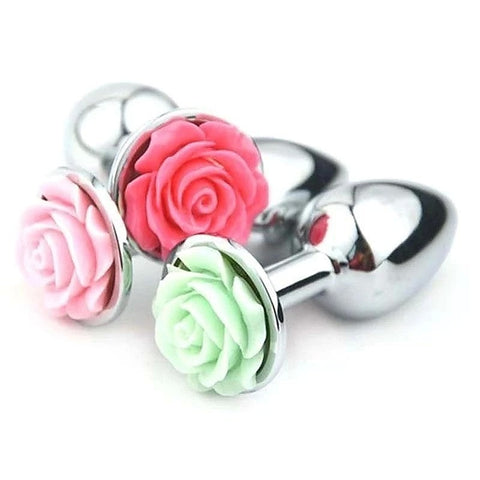 Flower Steel Butt Plug Large by BDStyle