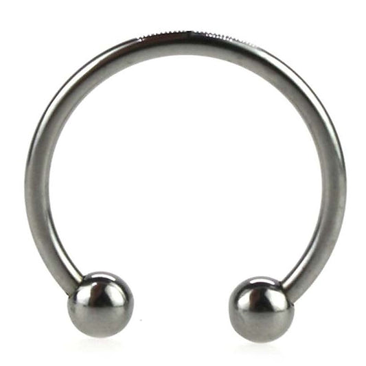 Silver Pressure Point Beaded Glans Ring by BDStyle