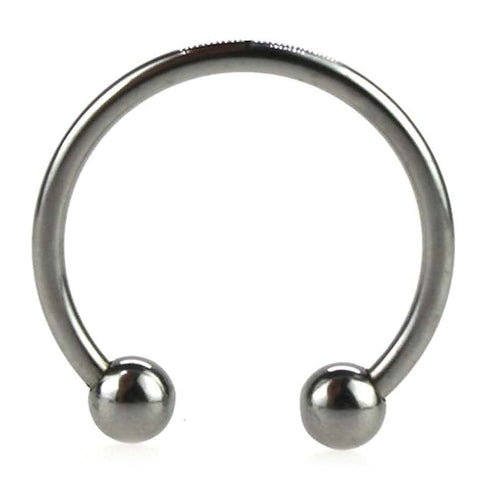 Silver Pressure Point Beaded Glans Ring by BDStyle