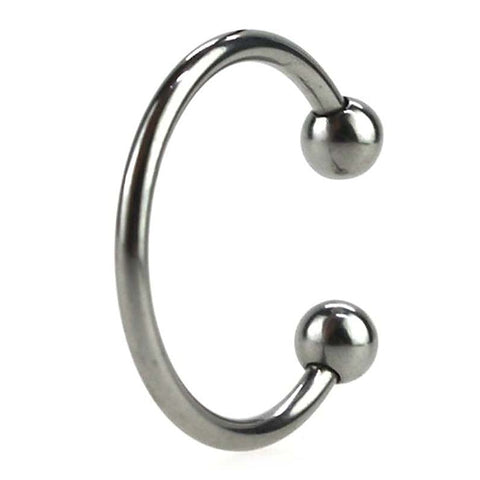 Silver Pressure Point Beaded Glans Ring by BDStyle