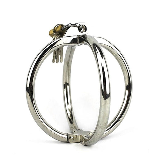 Ellipse Stainless Steel Cross Cuffs by BDStyle