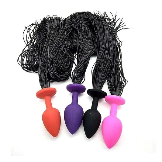 Faux Horsetail Silicone Anal Plug Small by BDStyle