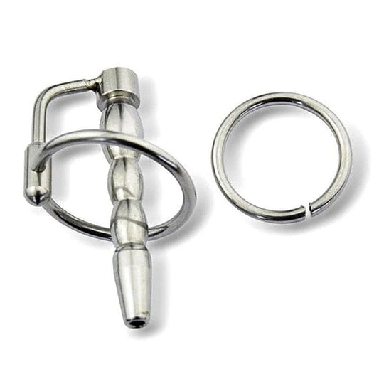Flared Cum Through Penis Plug with Glans Ring by BDStyle