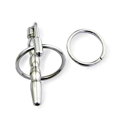 Flared Cum Through Penis Plug with Glans Ring by BDStyle