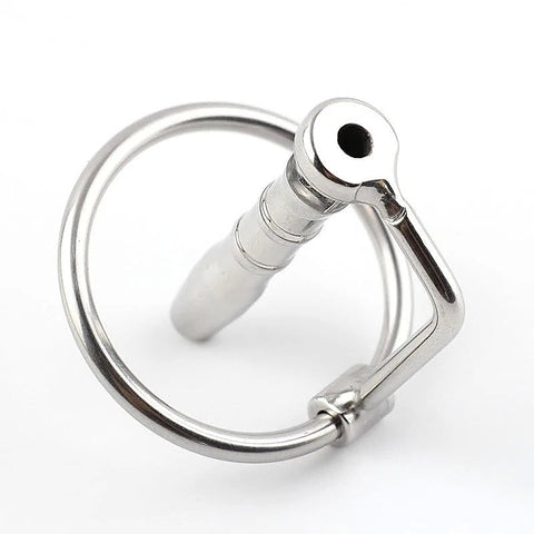 Flared Cum Through Penis Plug with Glans Ring by BDStyle