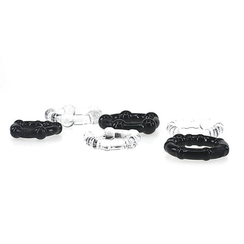 Stay Hard Beaded Cock Ring Set by BDStyle
