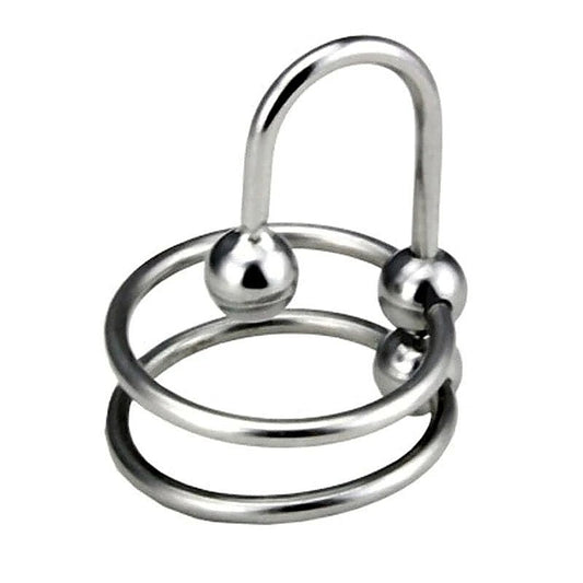 Double Ring Balled Penis Plug by BDStyle