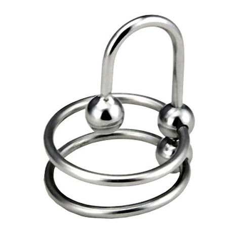 Double Ring Balled Penis Plug by BDStyle