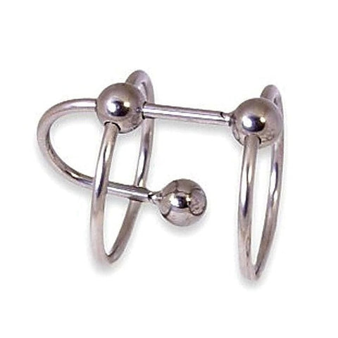 Double Ring Balled Penis Plug by BDStyle