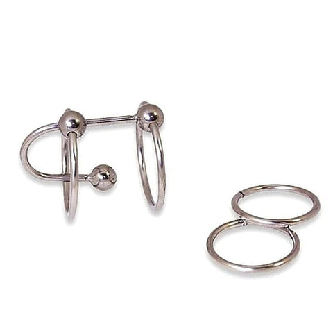 Double Ring Balled Penis Plug by BDStyle