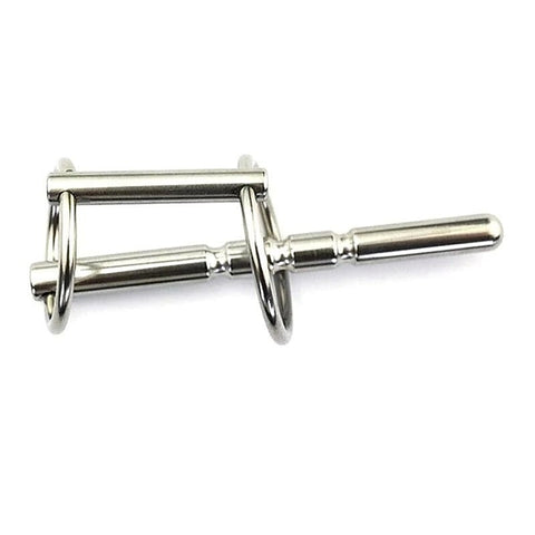 Rocket Grooved Solid Penis Plug with Dual Rings by BDStyle