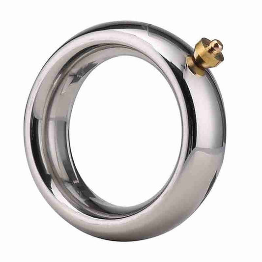 Electric Shock Lead Me Stainless Steel Cock Ring by BDStyle
