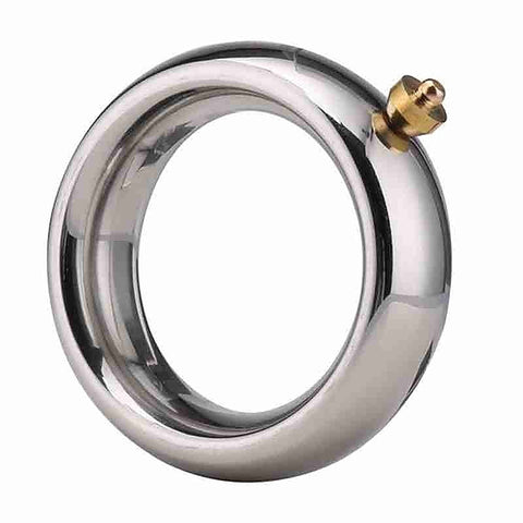 Electric Shock Lead Me Stainless Steel Cock Ring by BDStyle