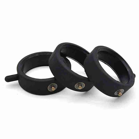 Double Silicone Electric Shock Cock & Ball Ring Small