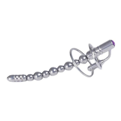 Jewel End Multi-Ball Steel Penis Plug by BDStyle