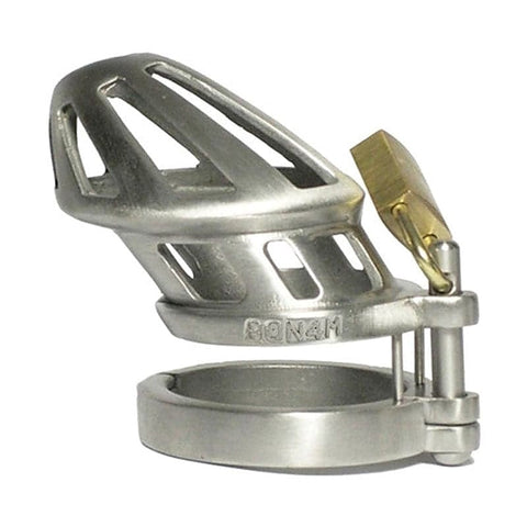 Stainless Steel Locking Cock Cage Chastity by BDStyle