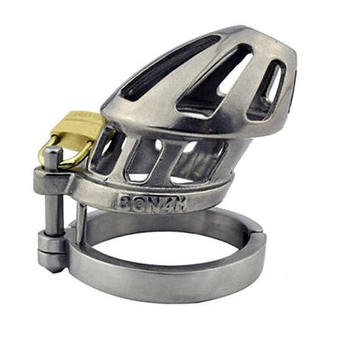 Stainless Steel Locking Cock Cage Chastity by BDStyle