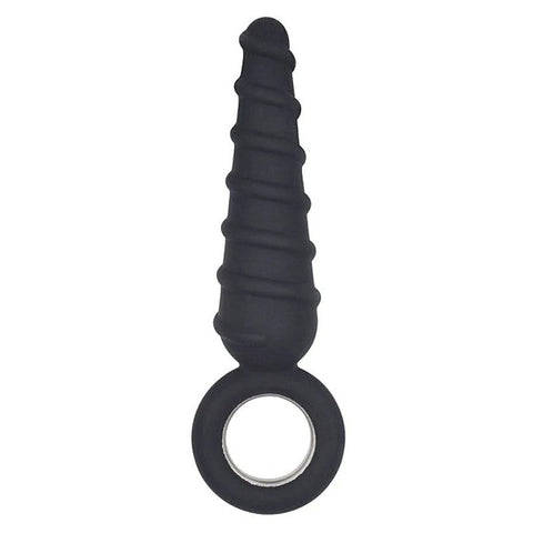 Metal O-Ring Spiral Silicone Anal Plug by BDStyle