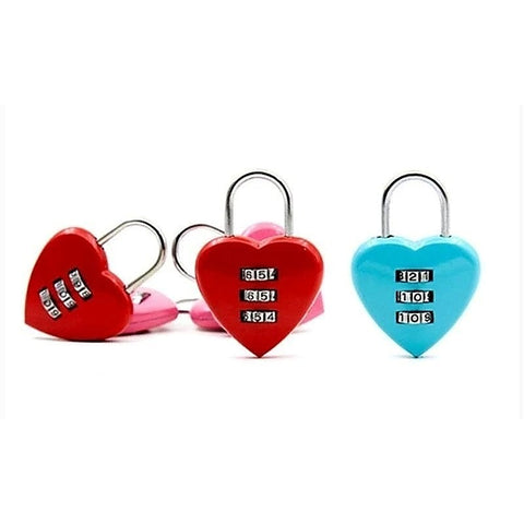 Secure Passion Heart-Shaped Password Lock by BDStyle