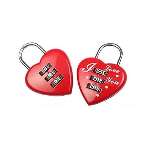 Secure Passion Heart-Shaped Password Lock by BDStyle