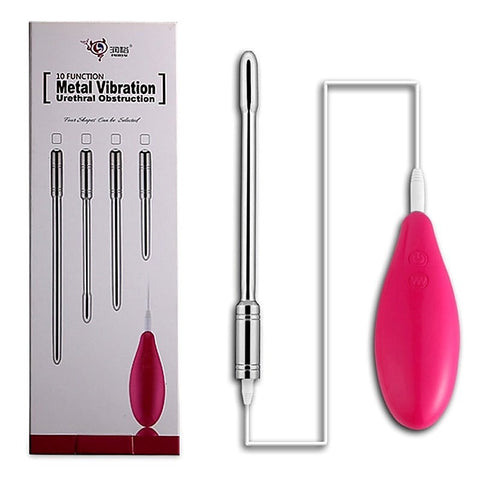 Vibrating Penis Plug with Bulbous Head 10 Speed by BDStyle