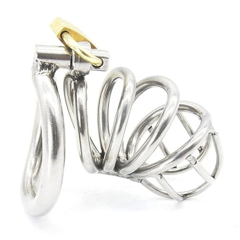 Bent Ring Stainless Steel Chastity Cage by BDStyle