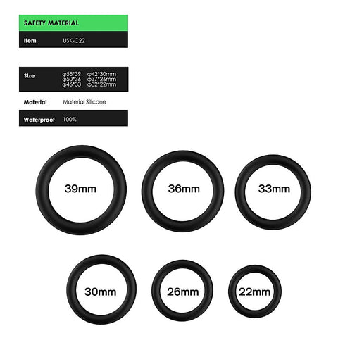 Stay Hard Smooth Cockring Set by BDStyle