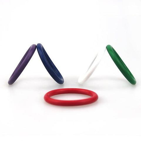 Rainbow Silicone Pleasure Cock Rings 5 Pack by BDStyle