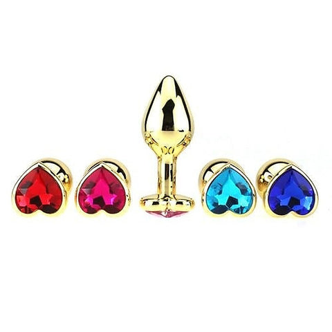Large Golden Heart Intimate Adornment by BDStyle
