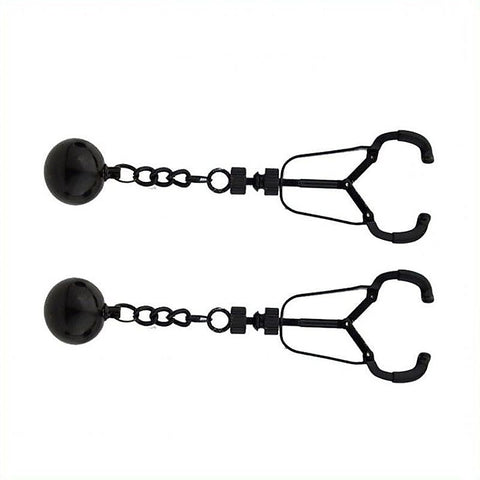 Weighted Orbs Nipple Clamps by BDStyle