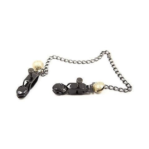 Alligator Nipple Clamps with Bell and Chain by BDStyle