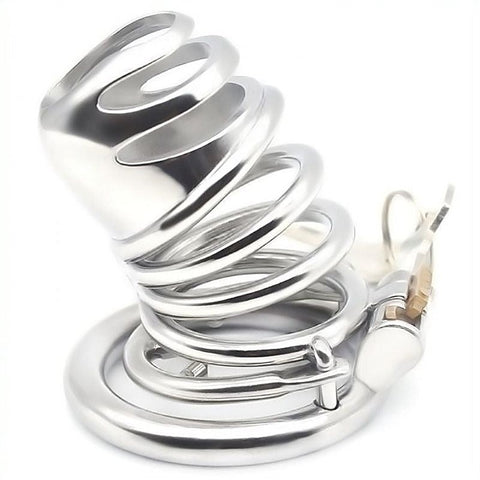 Gourdie Steel Cock Cage With Anti-falling Ring by BDStyle