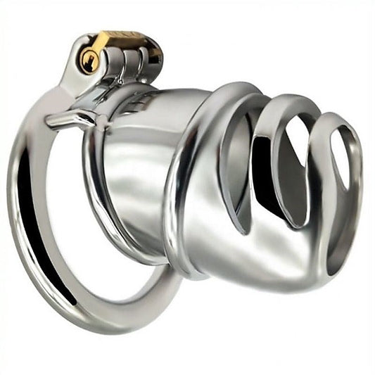 Snub Nose Stainless Steel Chastity Cage by BDStyle