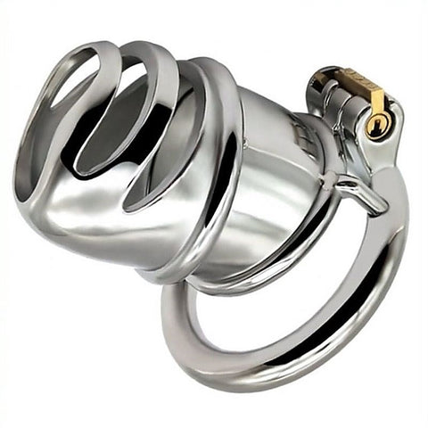 Snub Nose Stainless Steel Chastity Cage by BDStyle