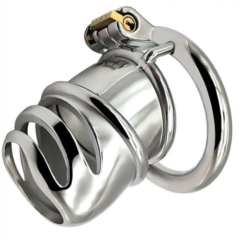 Snub Nose Stainless Steel Chastity Cage by BDStyle