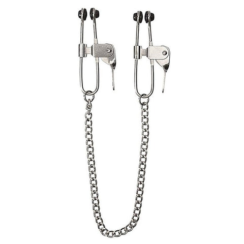 Nipple Press Clover Clamps With Chain by BDStyle