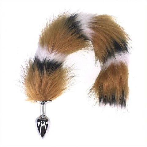 Interphase Faux Fox Tail Metal Butt Plug by BDStyle
