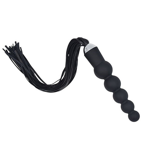 Silicone 5 Anal Beads With Whip by BDStyle