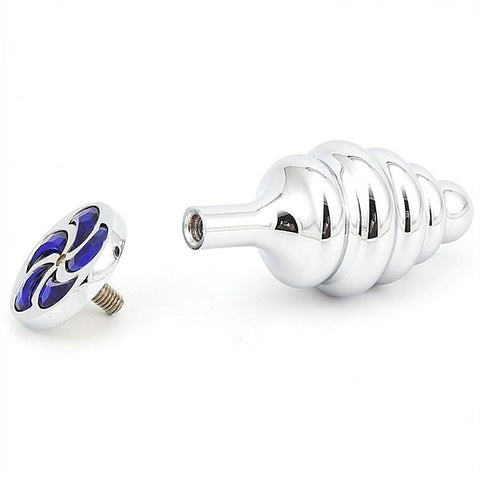 Thread Butt Plug With Spiral Diamond by BDStyle