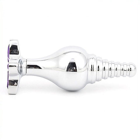 Cusp Head Butt Plug With Leaf Bling by BDStyle