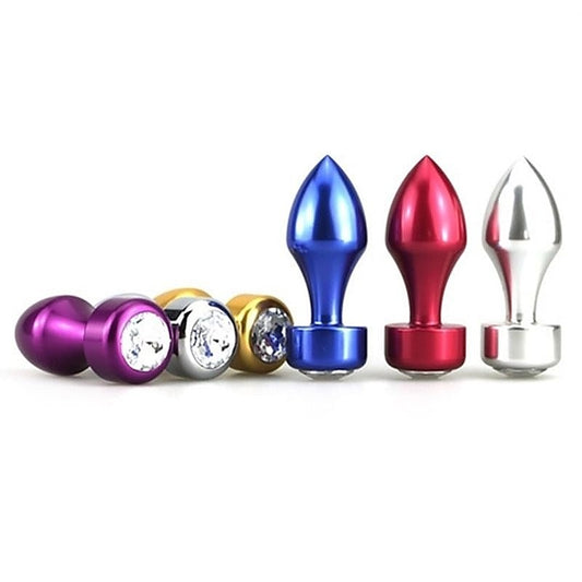 Aluminium Butt Plug With Diamonte by BDStyle