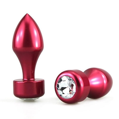 Aluminium Butt Plug With Diamonte by BDStyle