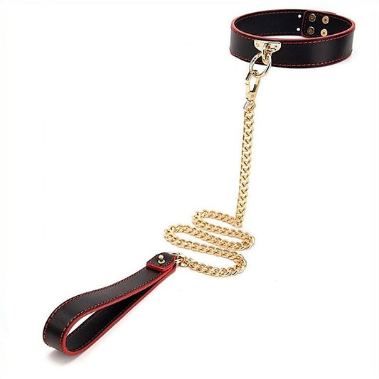 Golden Chain Lead BDSM Collar by BDStyle