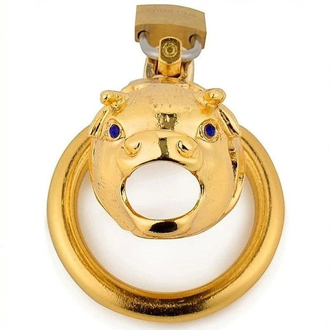 Chinese Zodiac CockCage Ox GOLD by BDStyle