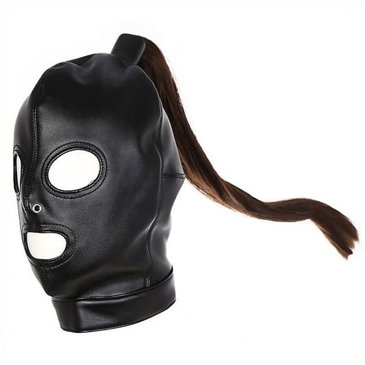 Bondage Hood With Pony Tail by BDStyle