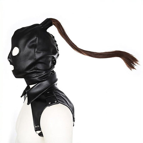 Bondage Hood With Pony Tail by BDStyle
