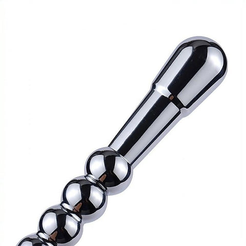 Metal Dildo Handle with Leather Whip by BDStyle