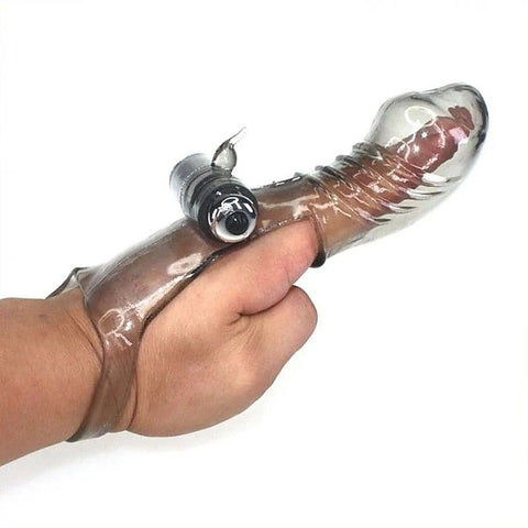 G-Spot Penis Vibrating Finger Glove by BDStyle