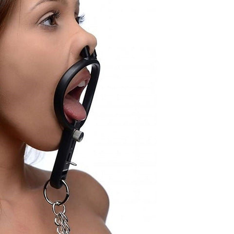 Degraded Mouth Spreader with Nipple Clamps by BDStyle